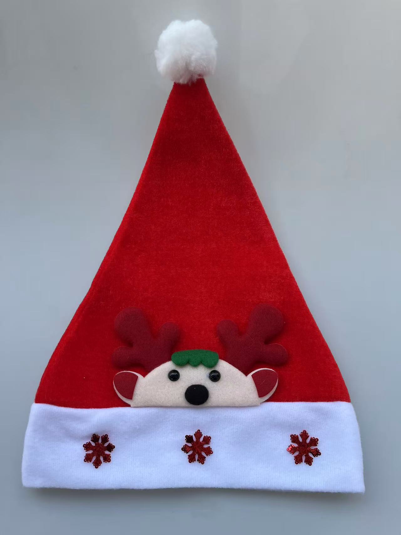2025 Christmas Decorative hat, red Christmas hat, Santa Claus, children's Christmas cartoon hat, Christmas decorations Specification image