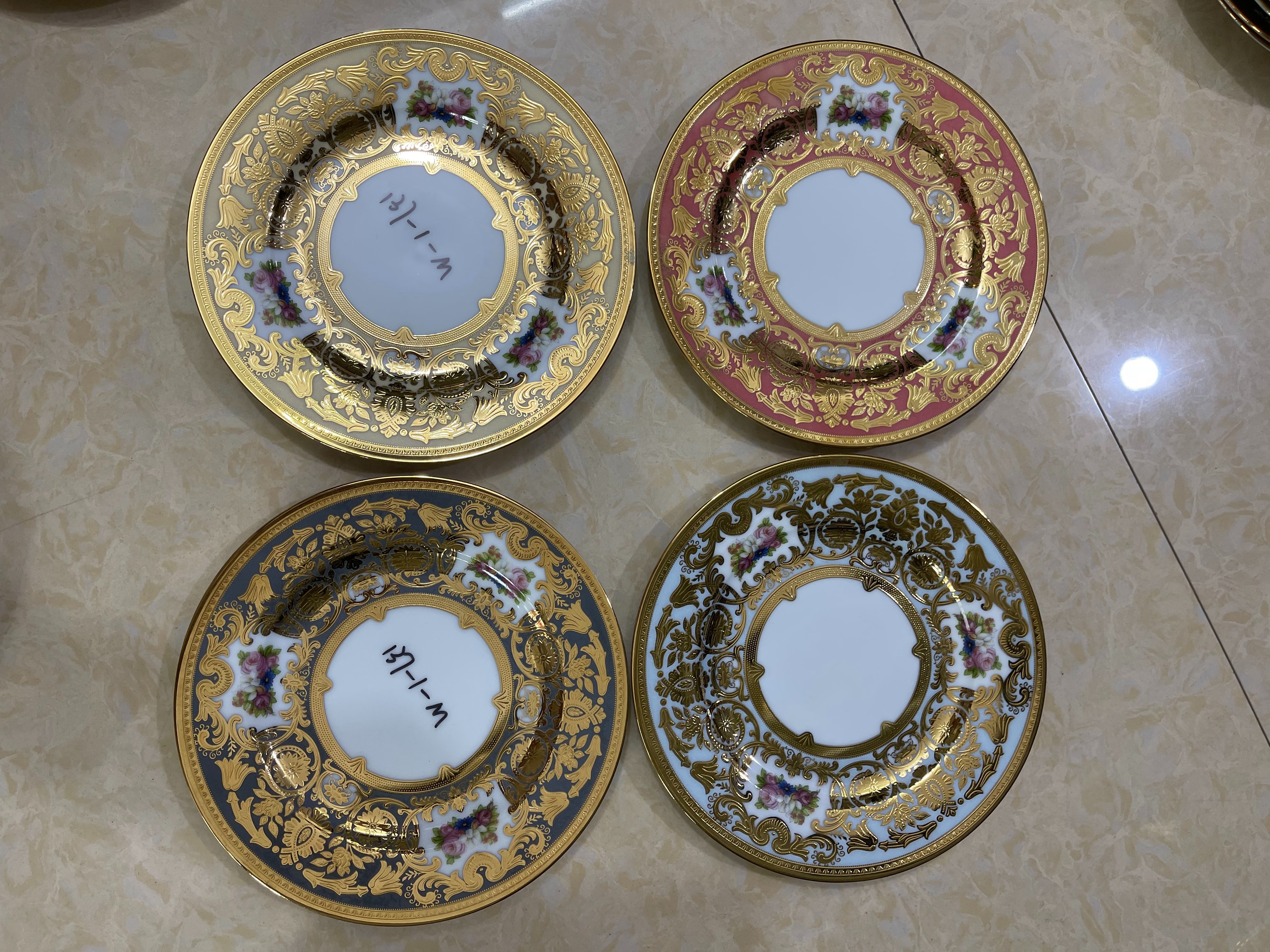 陶瓷盘子酒店餐具电镀库存盘子餐具碗库存盘子厂家