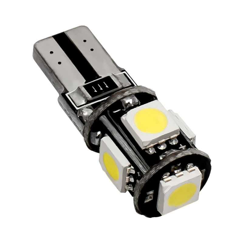 Automotive LED bulb T10 5050 5SMD, automotive parts, LED width indicator light, reading light, automotive supplies Application Scenario