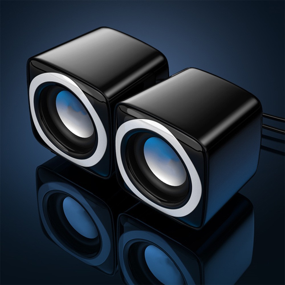 Computer speakers, subwoofers, wired desktop speakers, desktop computers, laptops, mini speakers, small speakers, home cross-border black