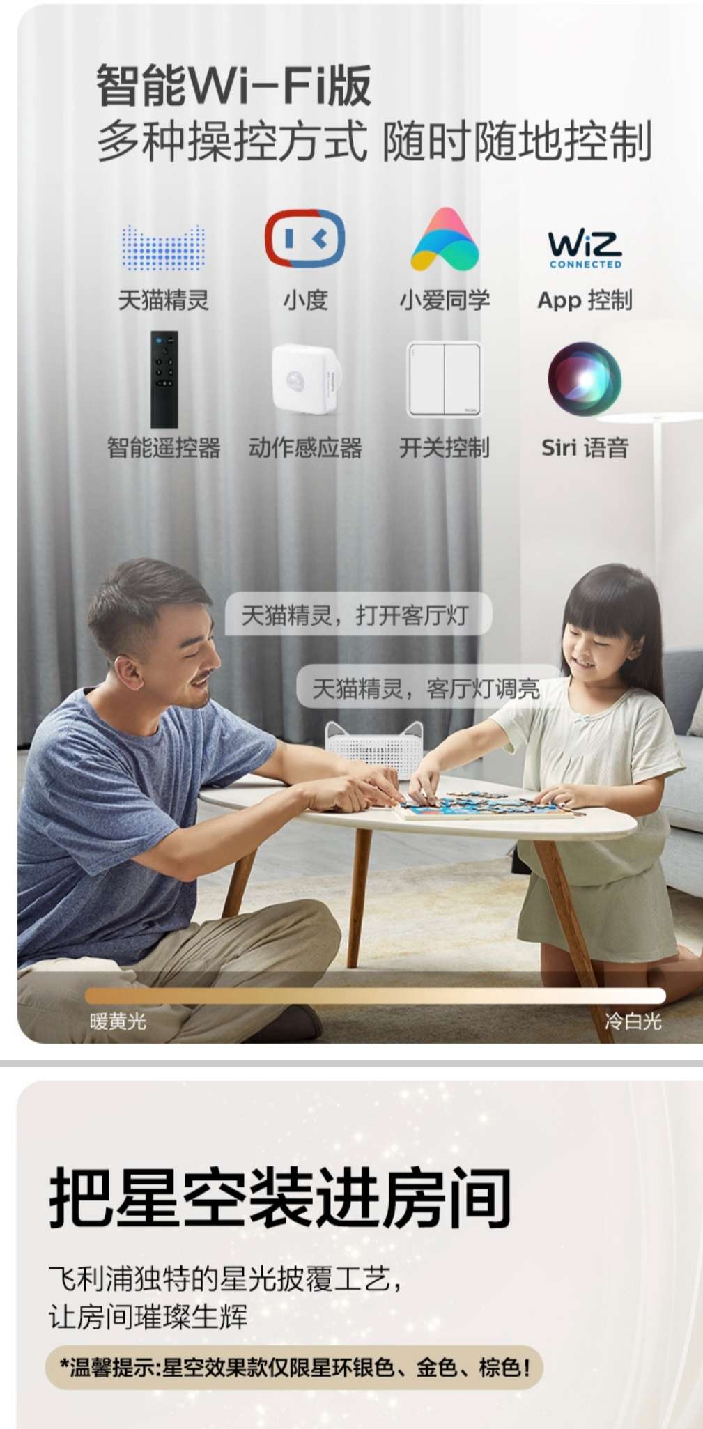 Philips ceiling lamps 24W, 36W, 48W full-spectrum bedroom ceiling lamps detail image 4