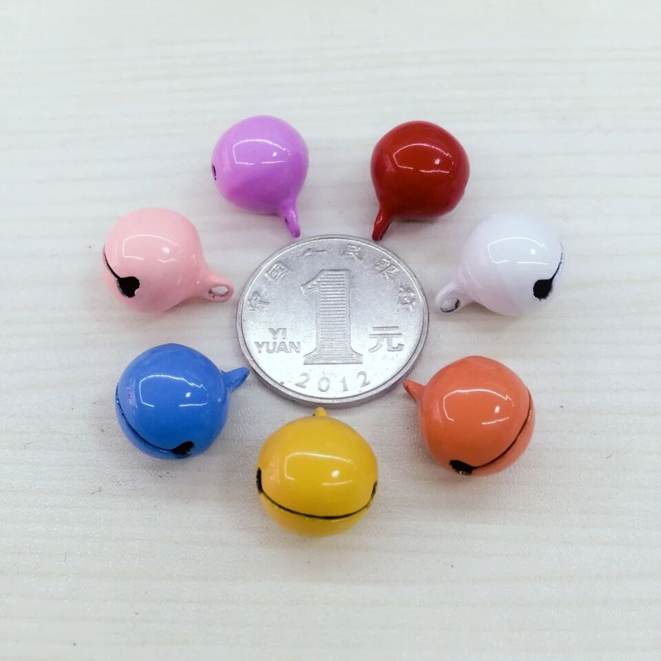 手工DIY饰品配件彩色铜铃铛圣诞用品 儿童烤漆铃铛