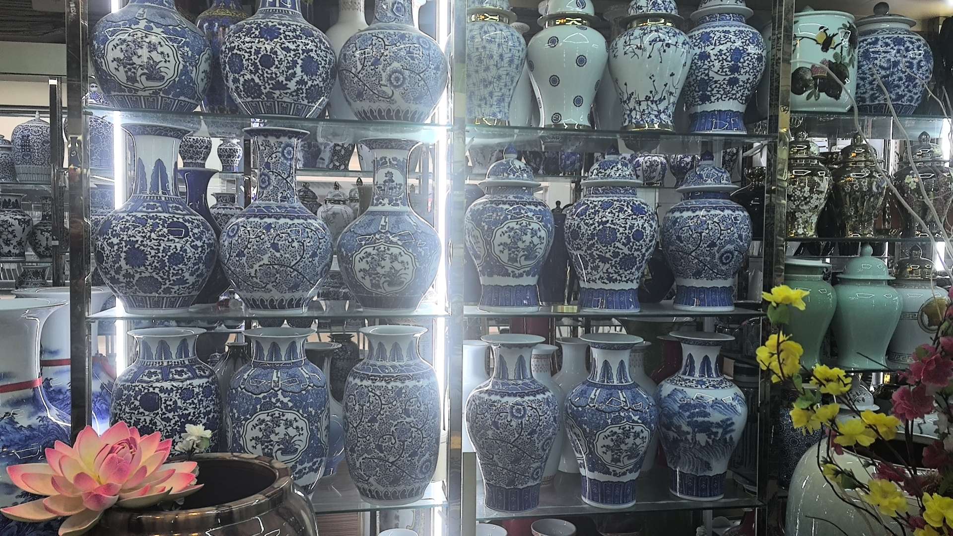 青花瓷陶瓷摆件工艺品高35㎝