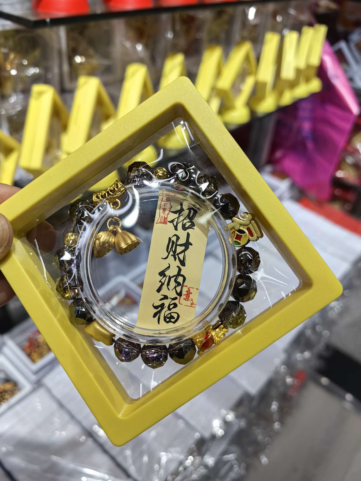 玛瑙水晶猫眼珠景泰蓝手串水晶手串