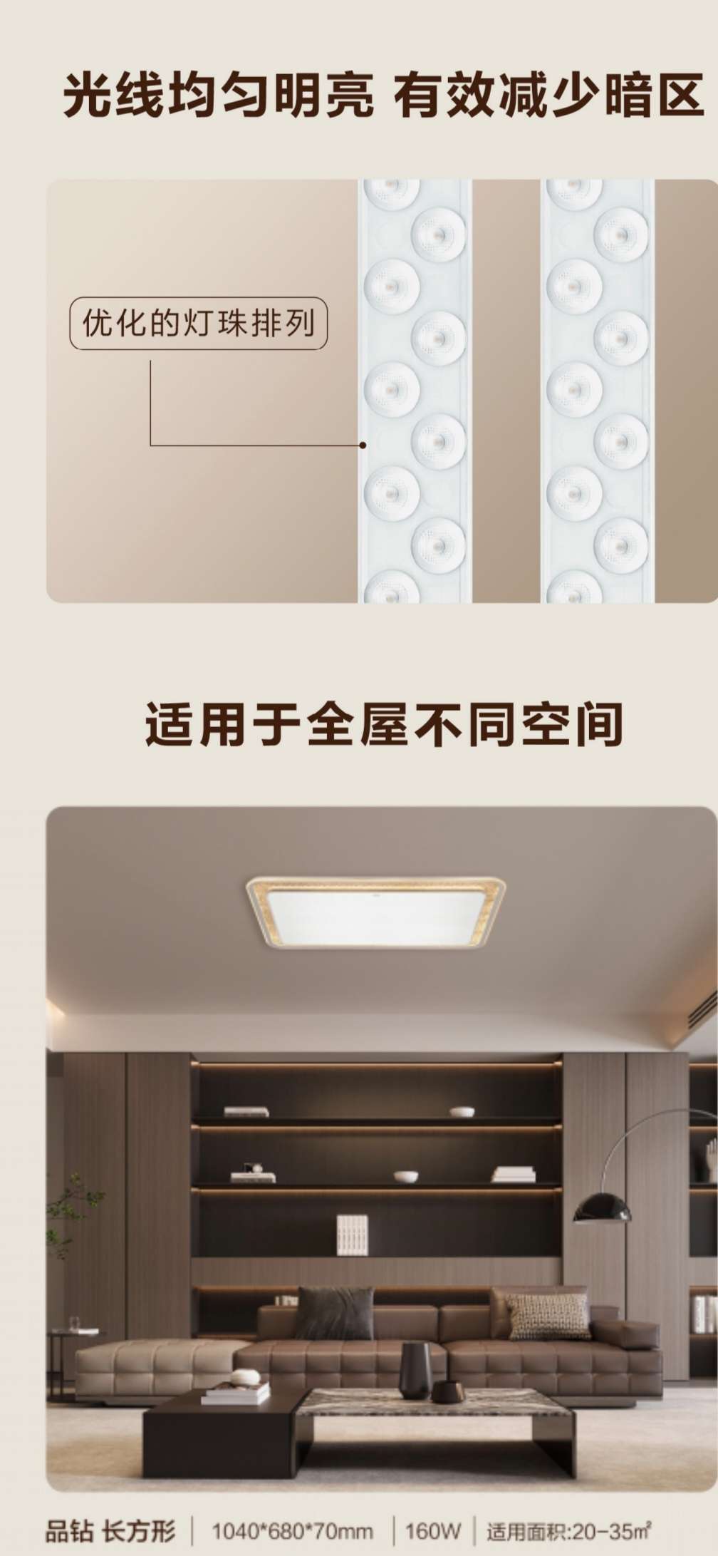 Philips Diamond ceiling lights for living rooms and bedrooms detail image 6