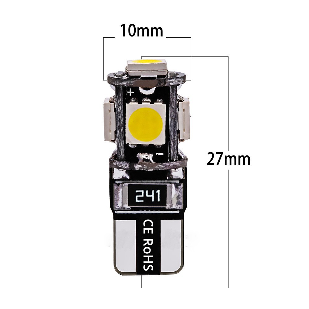 Automotive LED bulb T10 5050 5SMD, automotive parts, LED width indicator light, reading light, automotive supplies details Picture