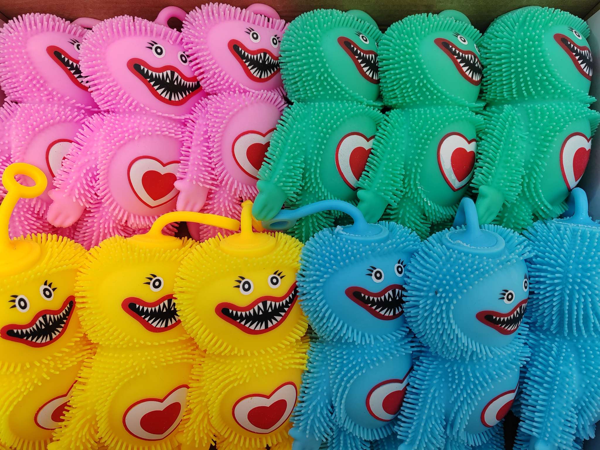 毛毛球长腿波比带灯捏捏乐