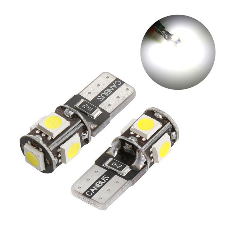 Automotive LED bulb T10 5050 5SMD, automotive parts, LED width indicator light, reading light, automotive supplies Specification drawing