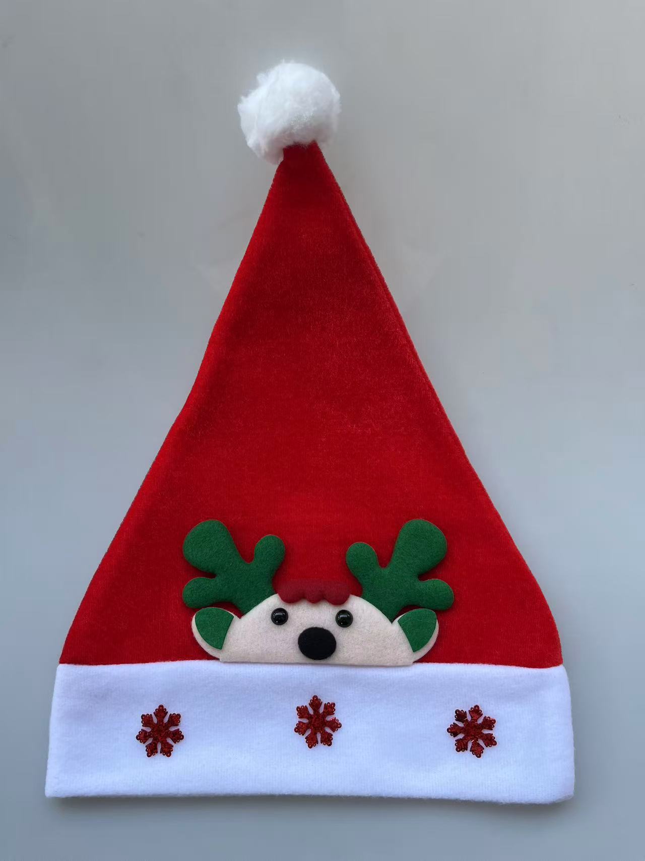 2025 Christmas Decorative hat, red Christmas hat, Santa Claus, children's Christmas cartoon hat, Christmas decorations details Picture