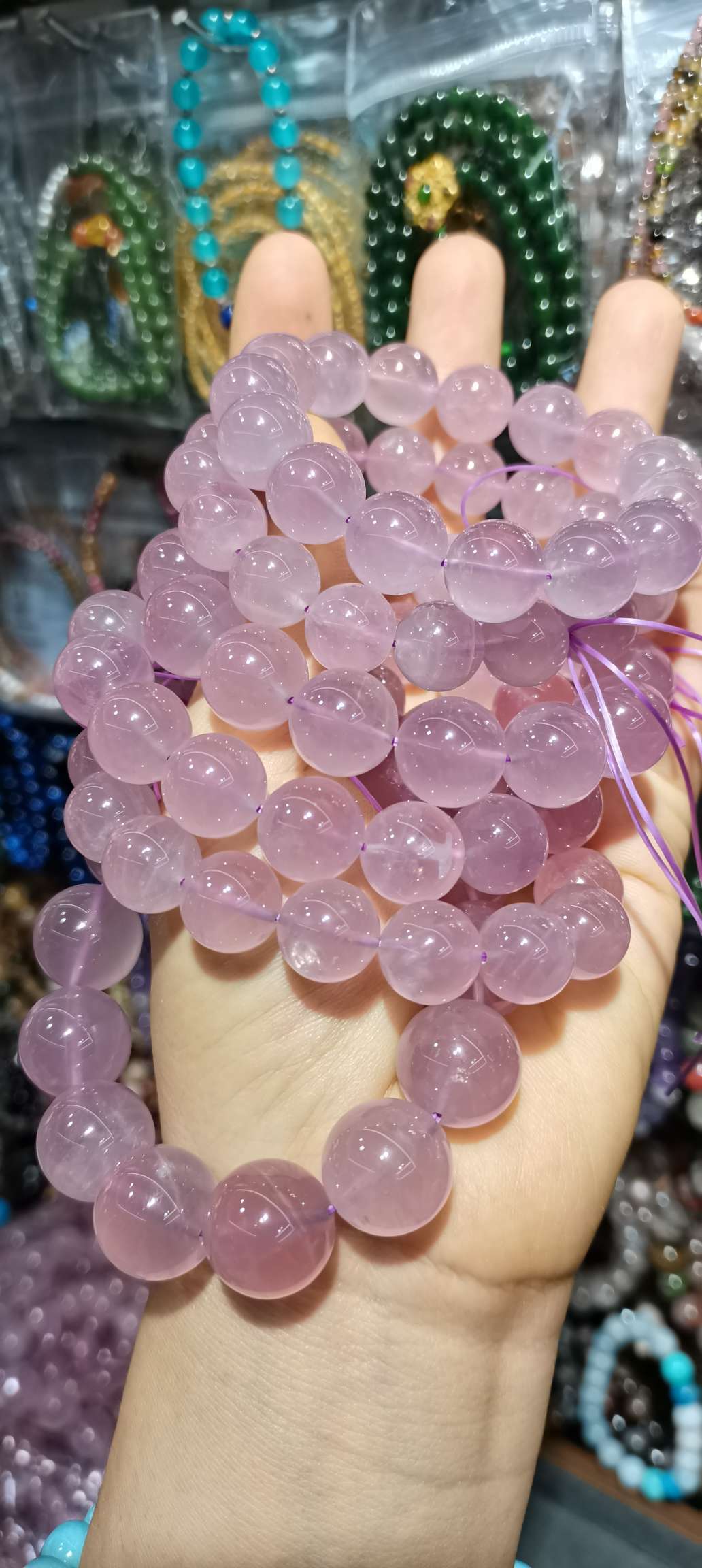 紫马粉手串手链