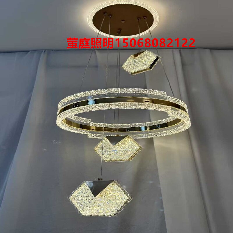 In 2025, the restaurant lighting fixtures will feature a modern, simple and high-end feel. The dining table in the dining room will be grand and elegant, with a light luxury circle of crystal chandeliers Application Scenario
