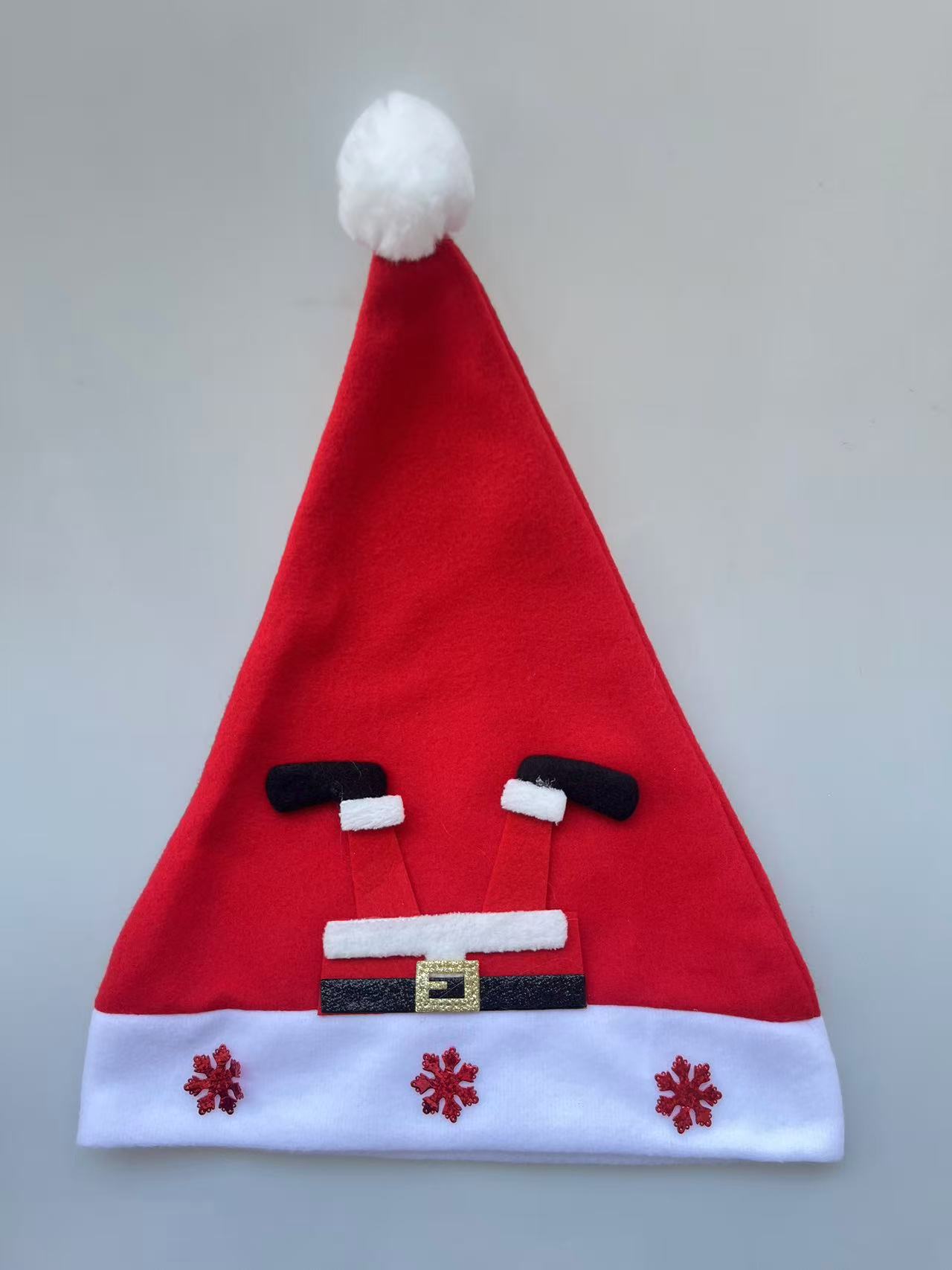 Christmas decorative hat, red Christmas hat, Santa Claus, children's Christmas cartoon hat details Picture