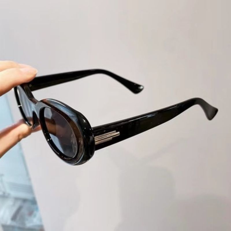 2023新款潮流椭圆太阳镜金属铰链百搭ins风简约时尚墨镜厂家批发111