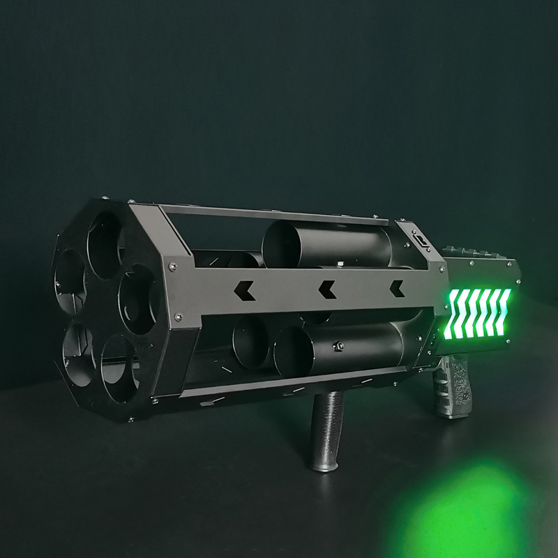 Meibo Electronic Gift Cannon Bar Gatling Electronic Gift Cannon Gun Special Electronic Firework Bomb Stage light Application Scenario