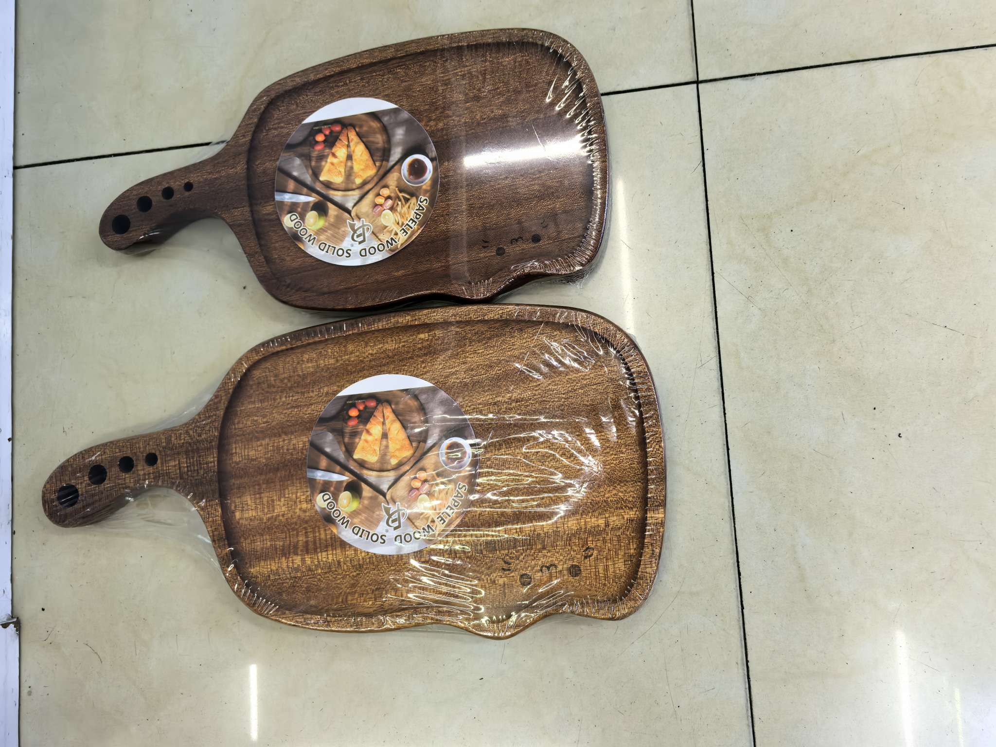 乌檀木托盘跨境木方形餐盘蛋糕面包盘猫咪沙比利卡通披萨托盘 详情图12