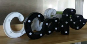 咖啡字母造型灯Zx -003勃凯工艺品有限公司，厂家直销