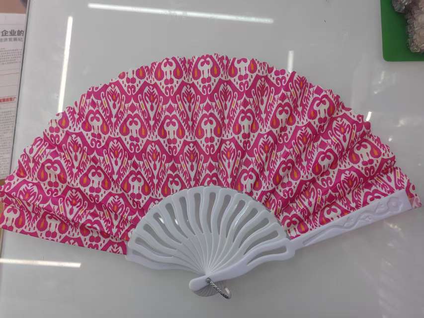 新疆艾德莱斯民族特色扇手持舞蹈扇折扇