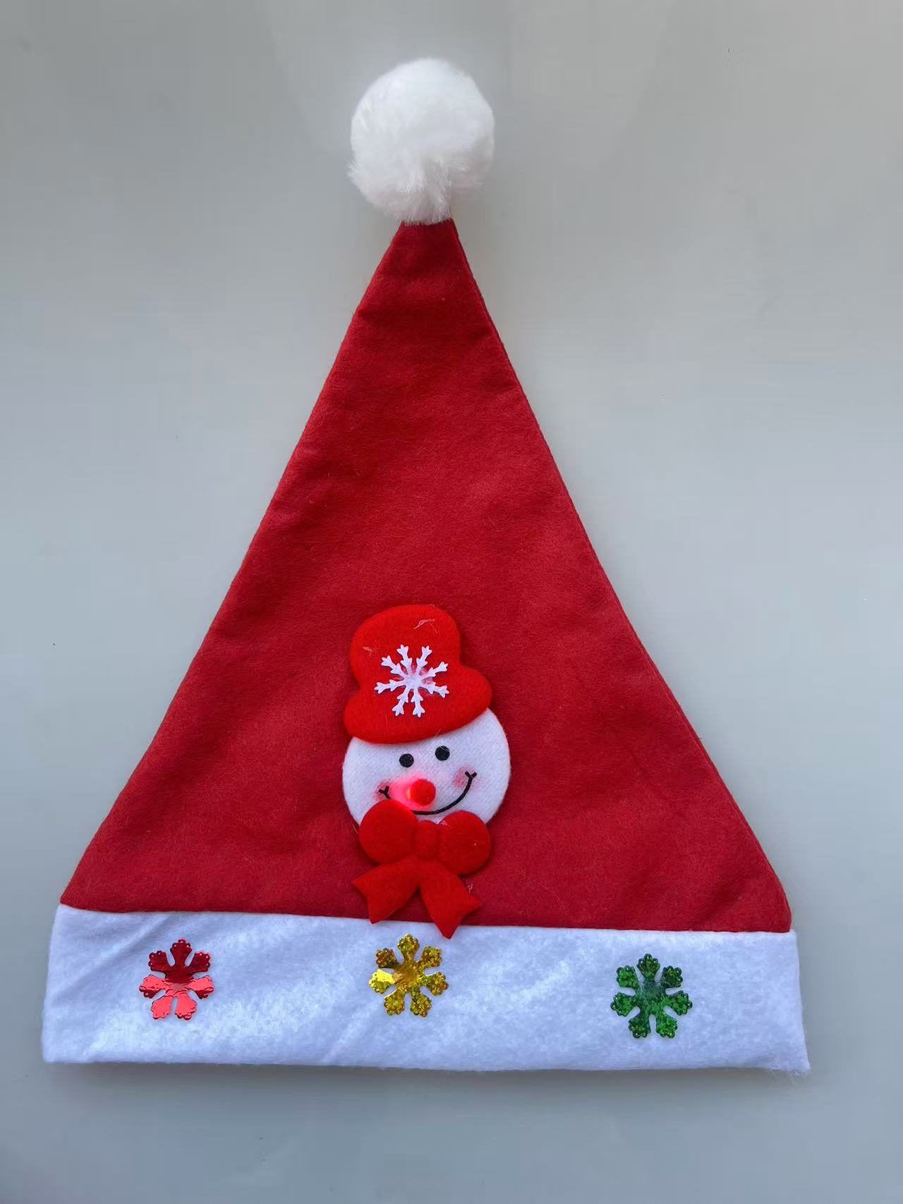 Christmas decoration hats: Adult red Christmas hats, Santa Claus/children's Christmas cartoon hats Specification image