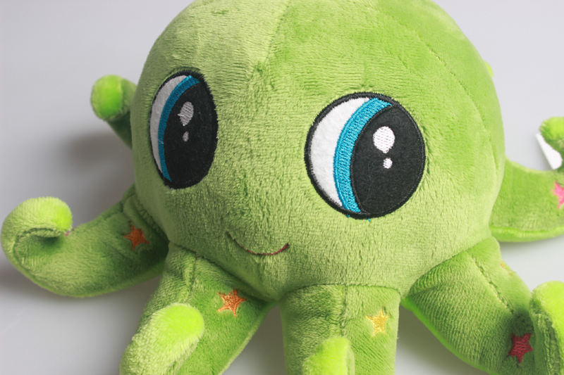 Custom-made best-selling cross-border plush toys, small octopus embroidered toys, plush octopuses in various sizes and colors available pic 3