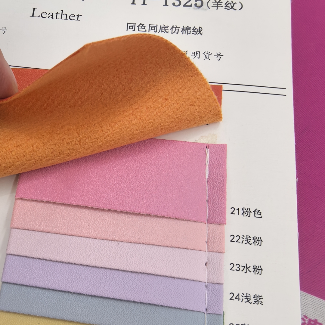0.8MM PVC Napa pattern bags, beach shoes, sofas and leather fabric of the same soles and colors are available in stock Item Picture