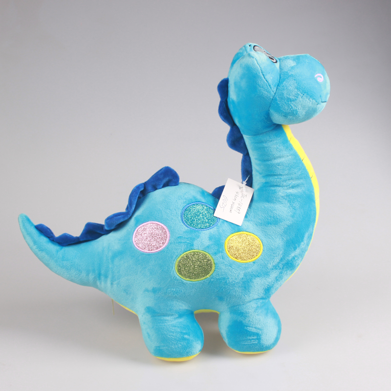 European and American cross-border plush blue dinosaur children's toys, cute and super soft little stegosaurus plush toys children's gifts Specification image