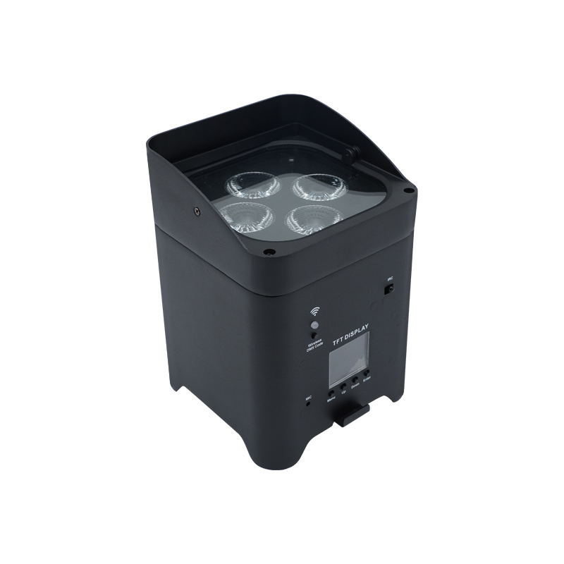 Mini battery par light remote wireless LED battery light 6-color full-color mobile phone remote control dyeing par light stage light KTV factory direct sale details Picture