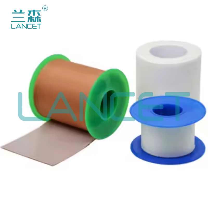 OEM白色丝绸胶带蓝色黄色塑芯医用胶带注射固定胶带Silk Adhesive Athletic Tape