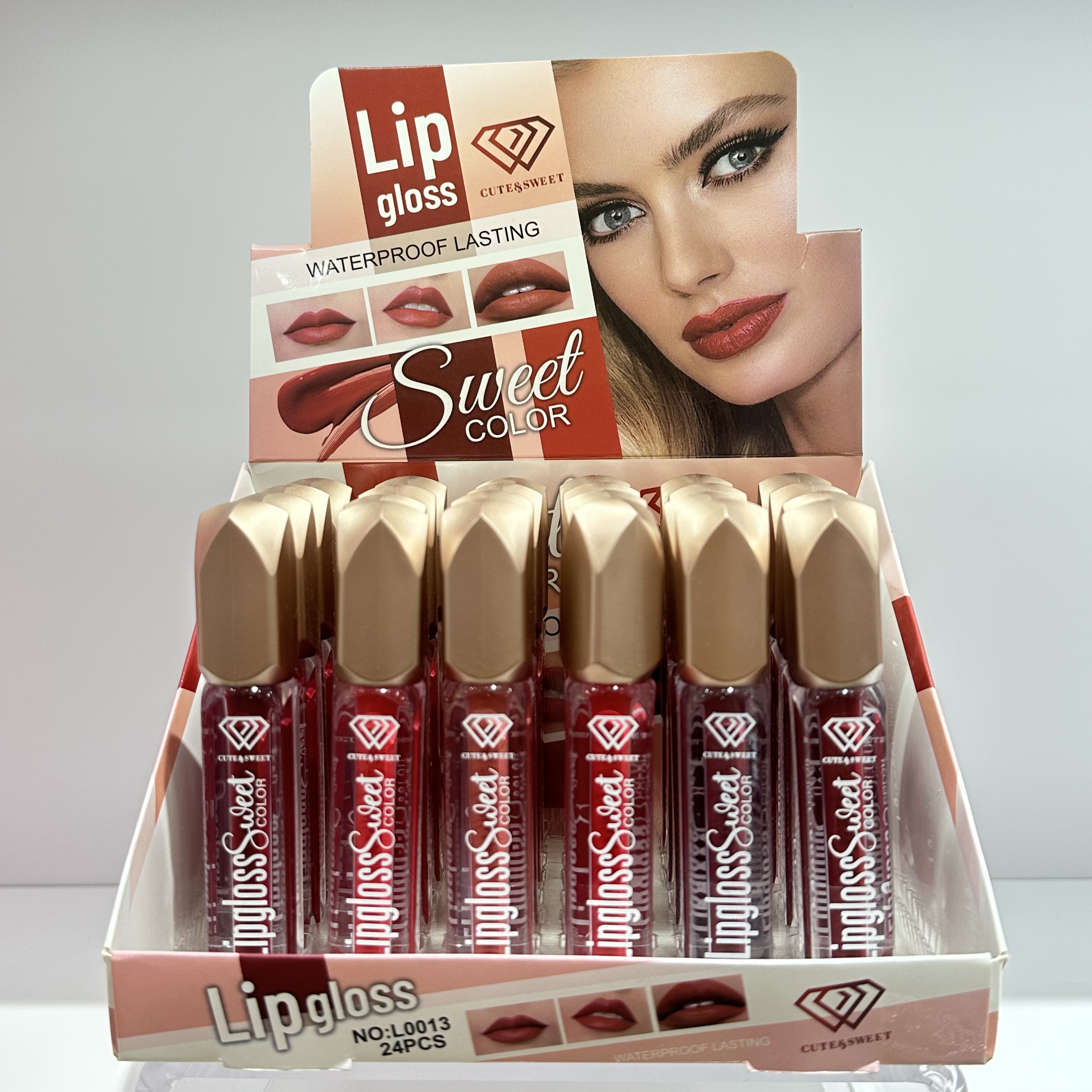 HSM Factory Store Direct Sales Ice Touch Lip Gloss Long-lasting Color Lip oil New Cosmetic Lip Gloss Lipstick STOCK Specification image
