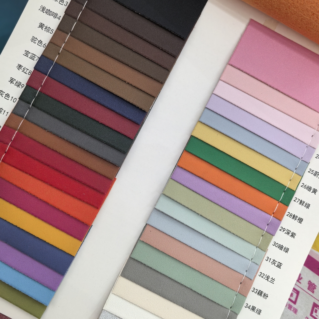 0.8MM PVC Napa pattern bags, beach shoes, sofas and leather fabric of the same soles and colors are available in stock details Picture