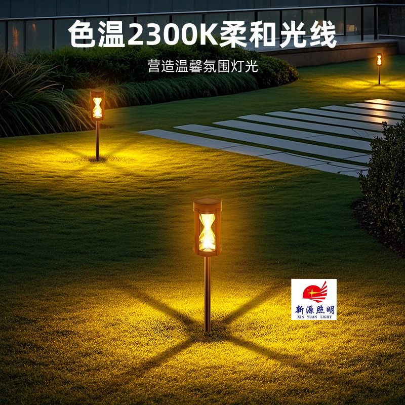 Solar-powered lawn lights, outdoor decorative garden and courtyard lights, villa home atmosphere, tungsten filament ground plug lights, lawn lights Specification image