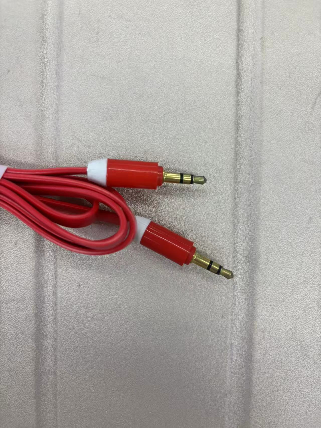 aux audio nylon braided digital audio cable, 3.5 audio cable, computer speaker, headphones, car audio cable details Picture