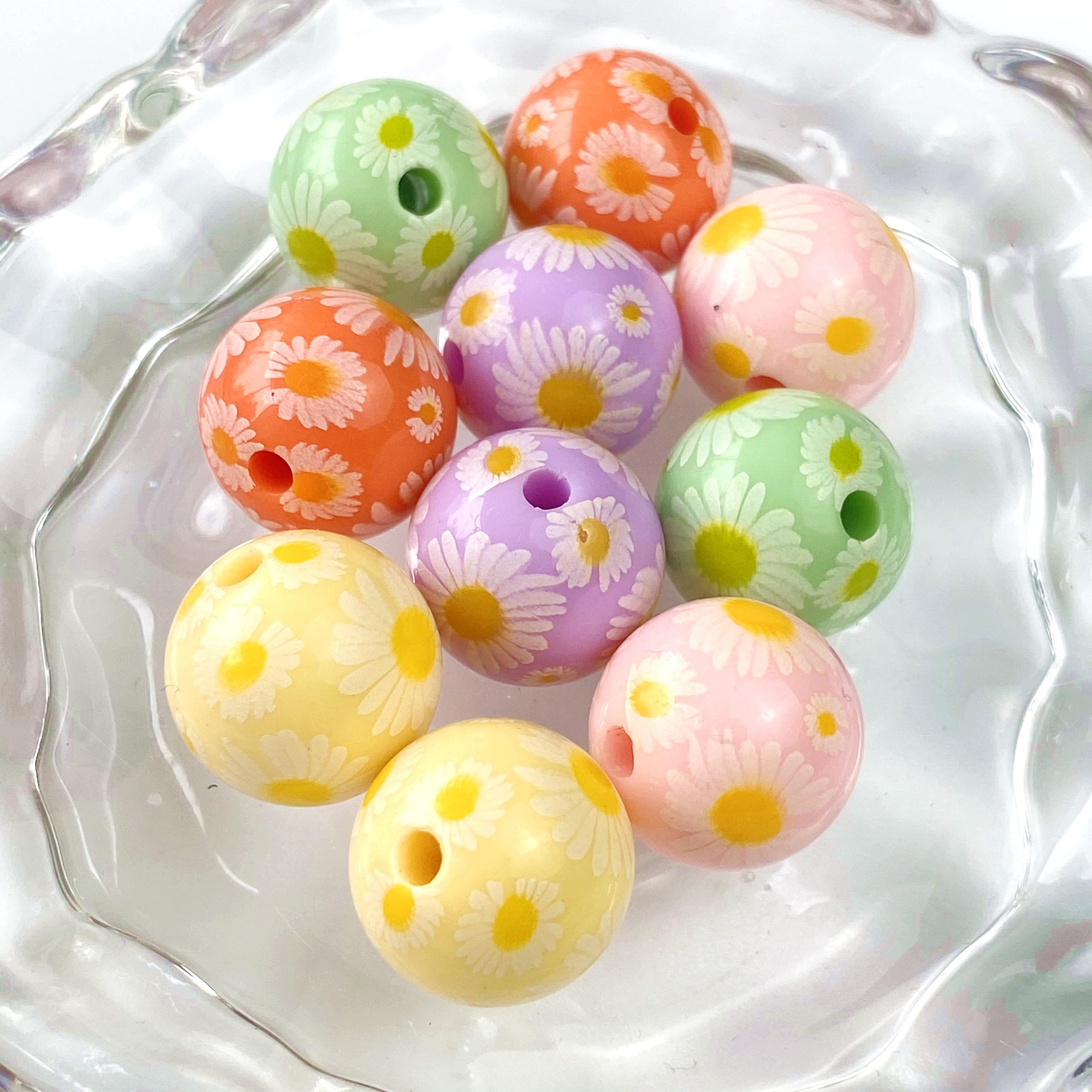 Creative diy acrylic printed beads/Materials for making bracelet pendants, keychains, mobile phone pendants, accessories and ornaments Item Picture