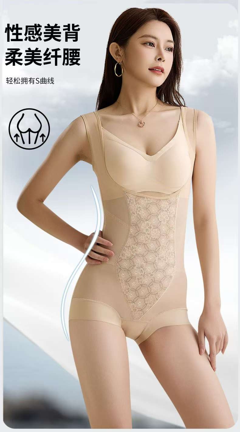 Body-shaping jumpsuit, abdominal shaping garment, fitness clothing, quick-drying double-layer shorts, yoga pants, women's loose, versatile, comfortable and close-fitting sports underwear, body-shaping garment, abdominal shaping belt