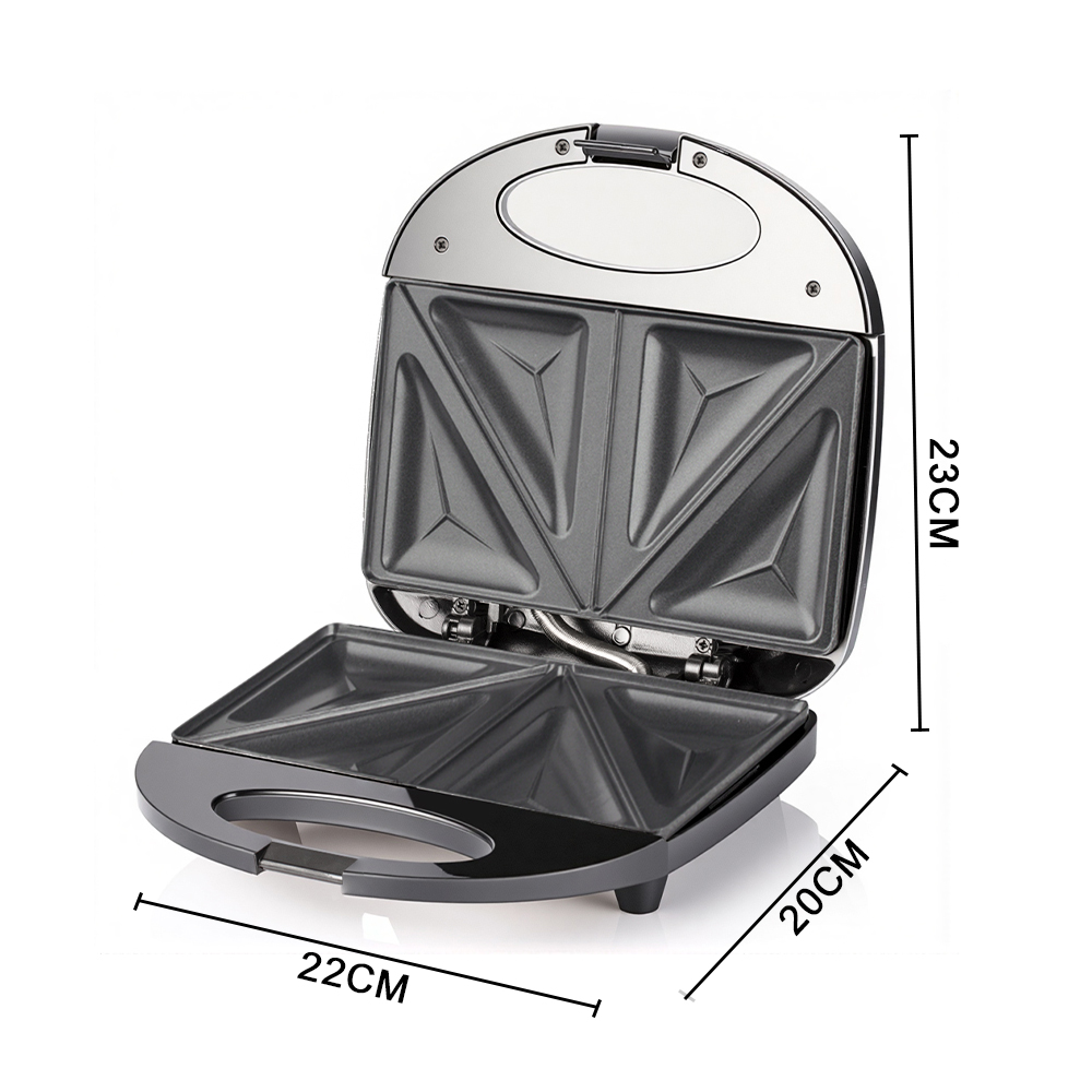 RAF European standard household portable double-sided breakfast machine, double waffle machine, sandwich machine, multi-functional bread machine Specification drawing