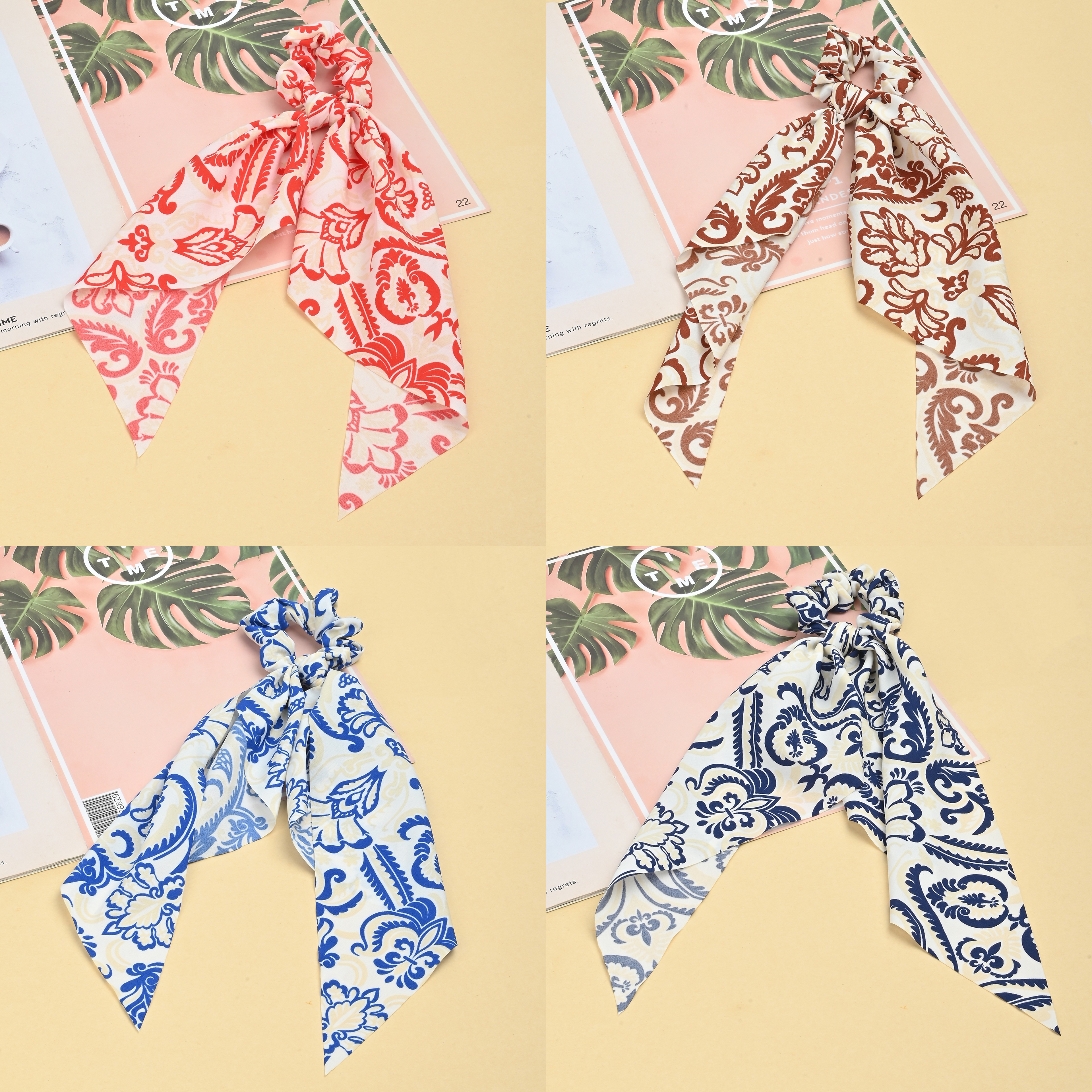 时尚民族风元素松紧发圈发绳马尾飘带DIY发饰品少发头绳头饰发带