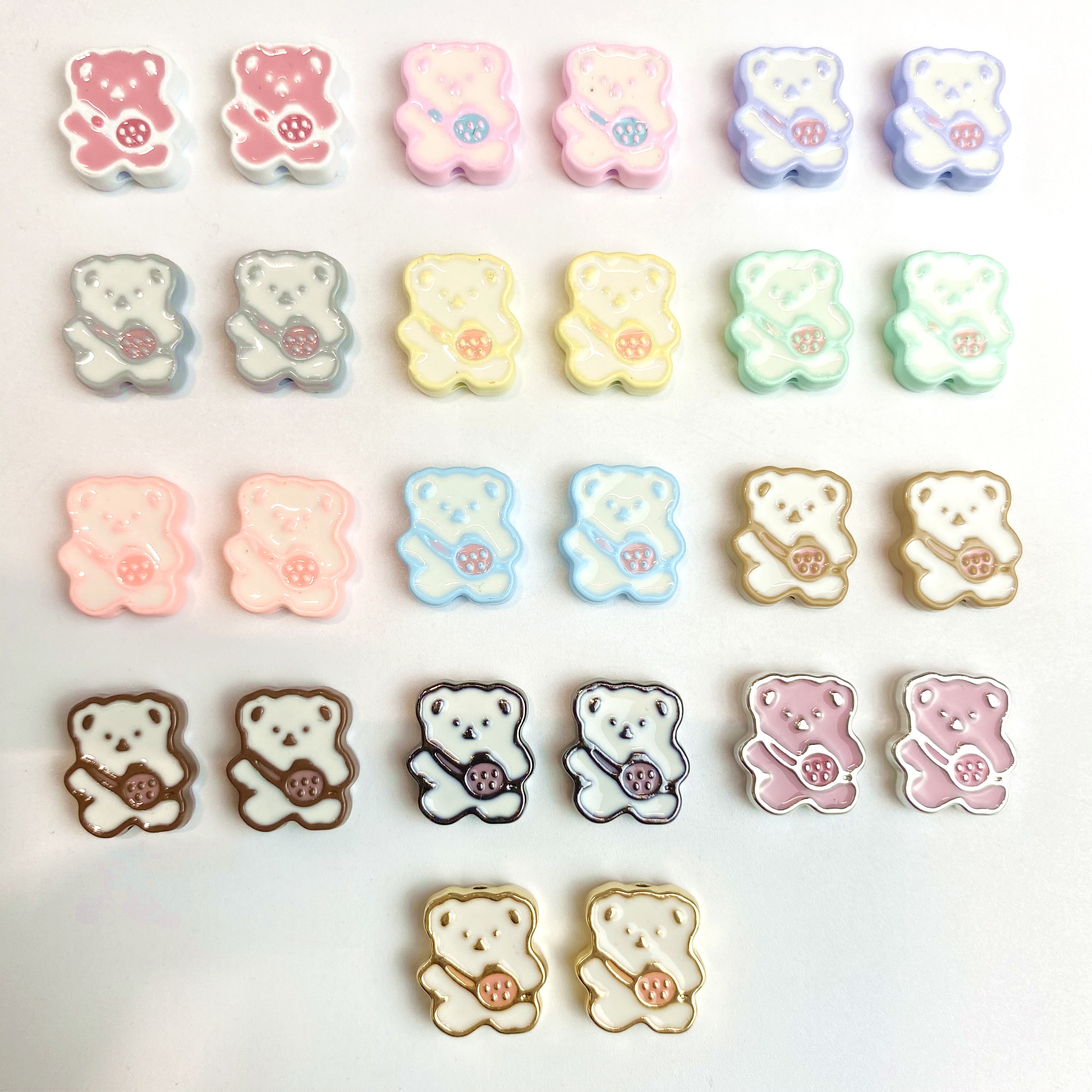 Alloy backpack bear diy/ Bracelet Pendant, keychain, mobile phone pendant, accessory and jewelry making materials Specification image