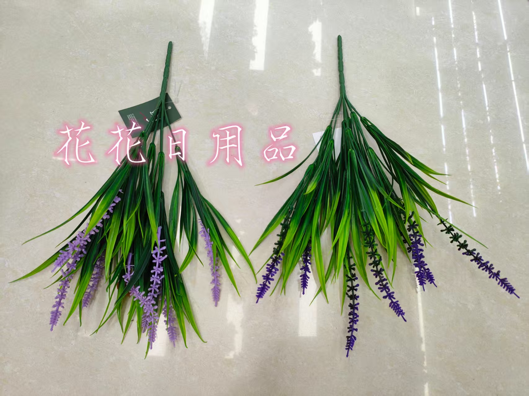 Artificial flower bonsai, single lavender decoration full figure