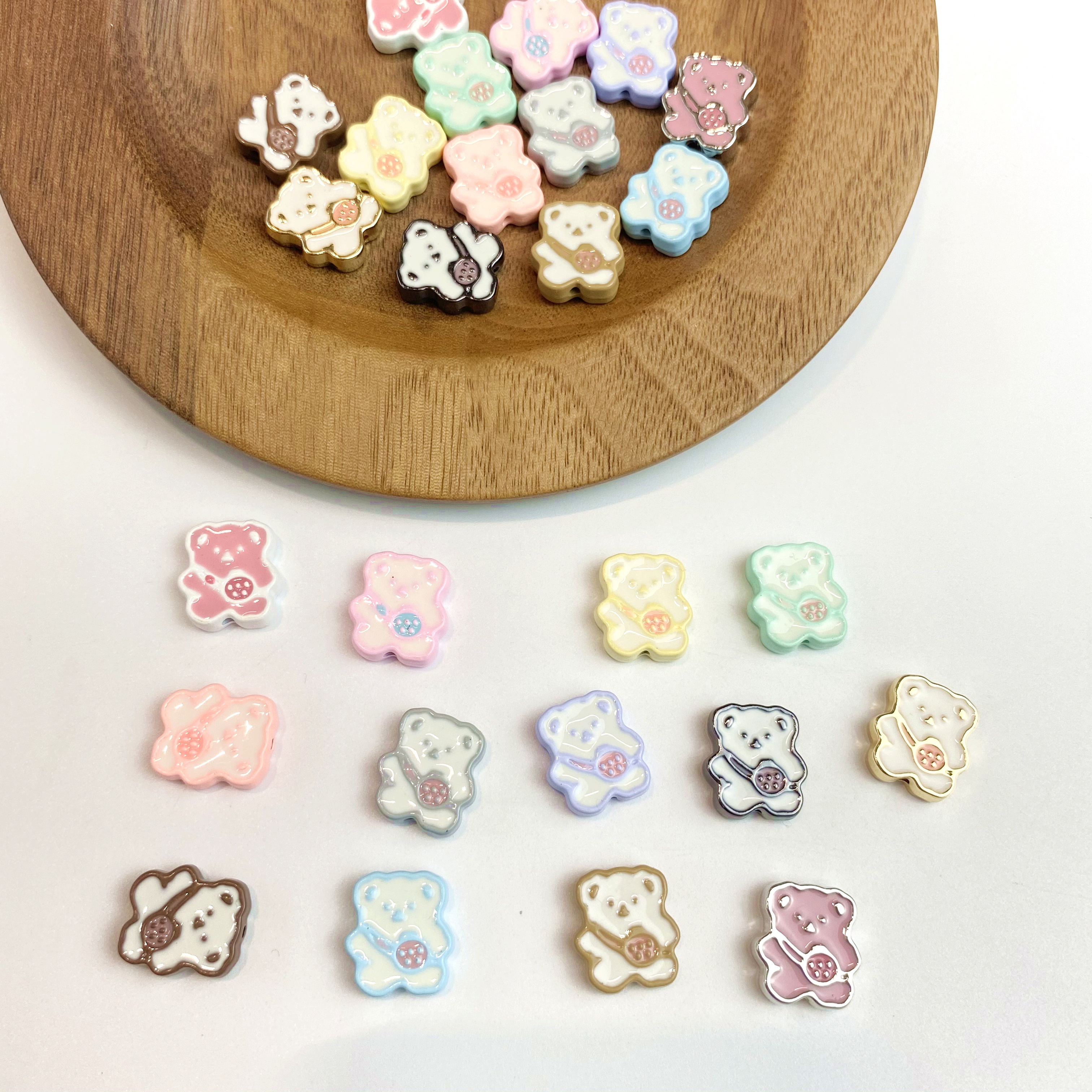 Alloy backpack bear diy/ Bracelet Pendant, keychain, mobile phone pendant, accessory and jewelry making materials