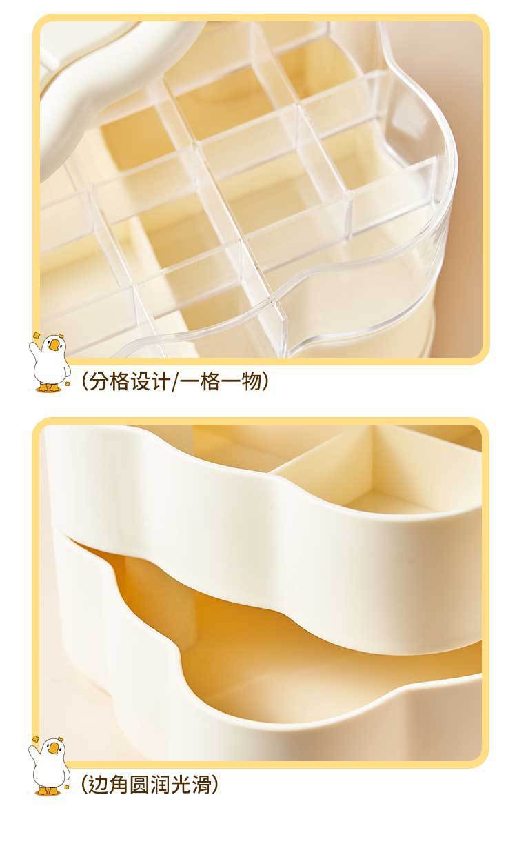 M80-6620 Qiguo House Cute Cartoon Multi-layer Rotating Jewelry Box, a perfect storage tool for girls' multiple pieces of jewelry, entrance keys and small items detail image 10