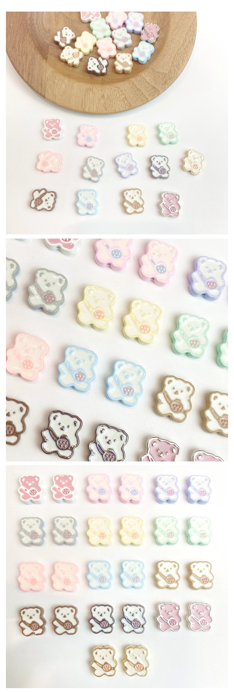Alloy backpack bear diy/ Bracelet Pendant, keychain, mobile phone pendant, accessory and jewelry making materials pic 4