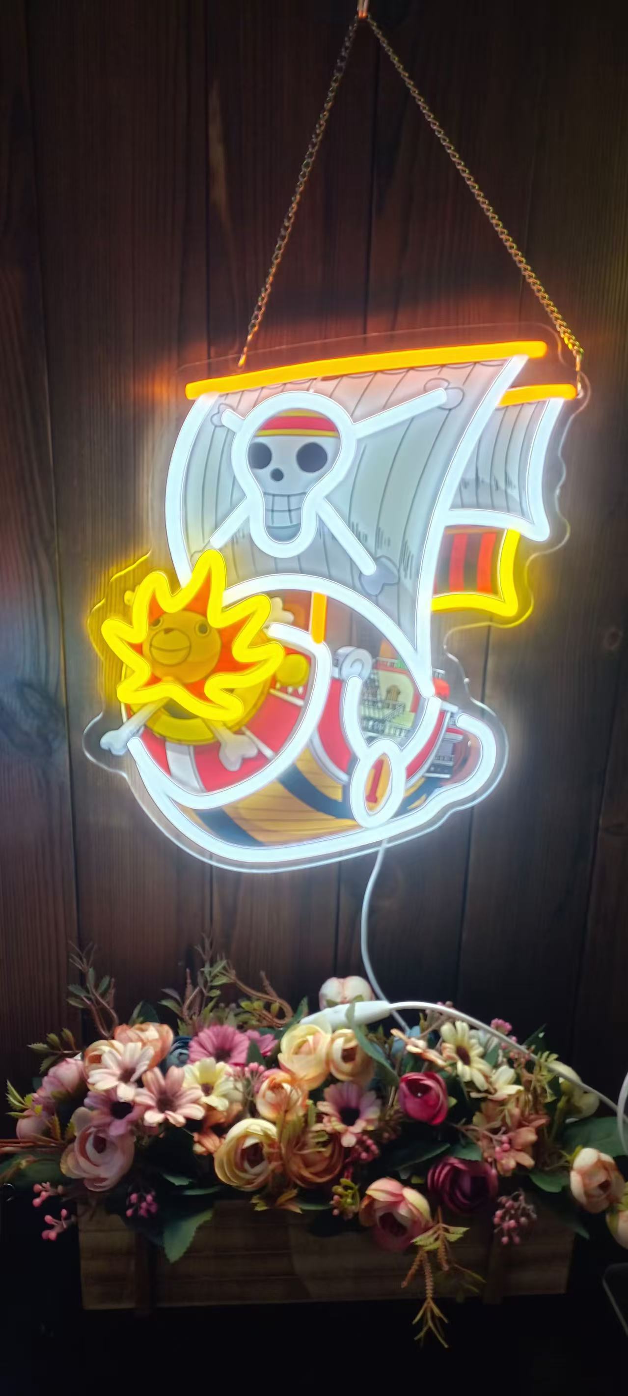 led霓虹灯发光字造型节日氛围灯亚克力灯牌UV装饰灯定制