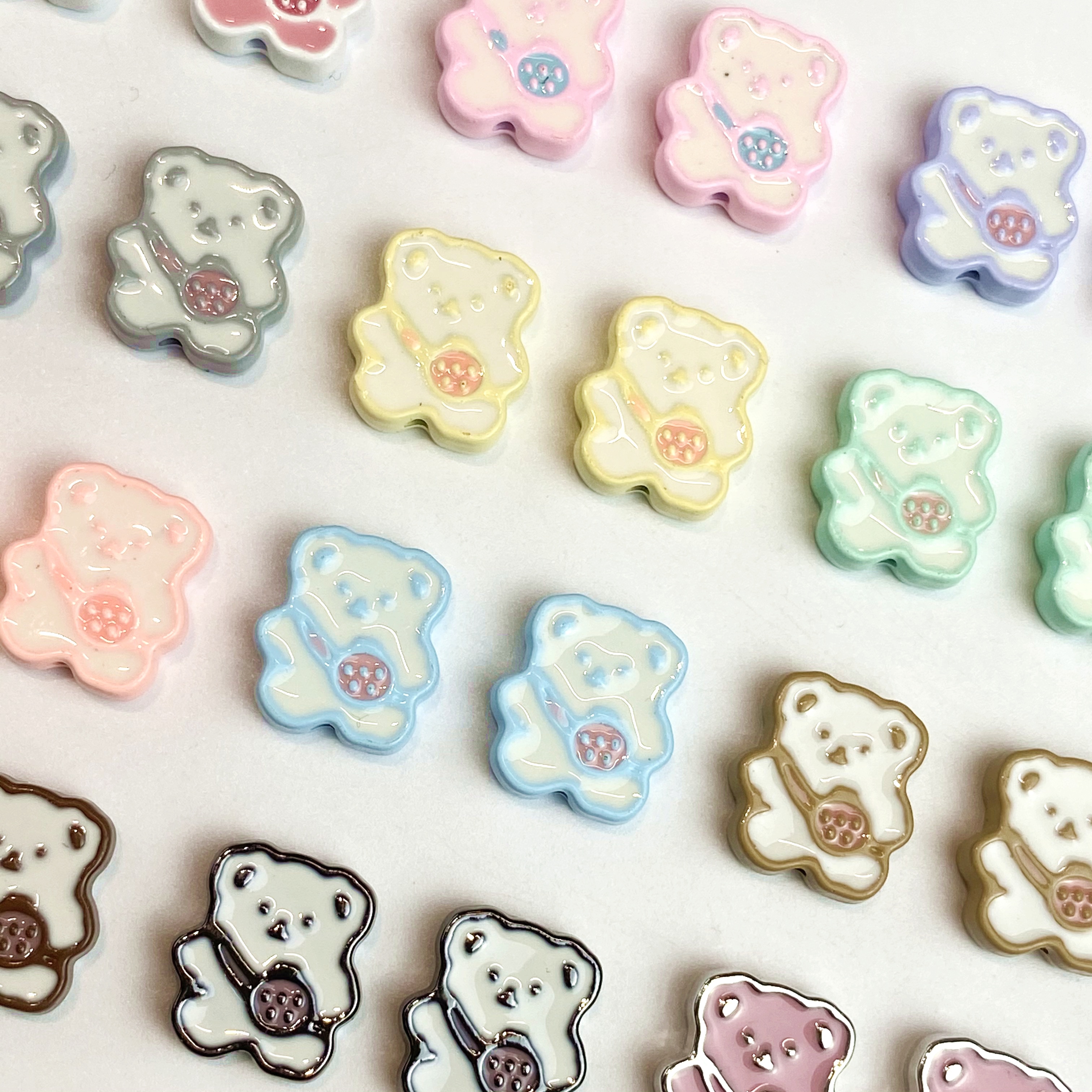 Alloy backpack bear diy/ Bracelet Pendant, keychain, mobile phone pendant, accessory and jewelry making materials details Picture