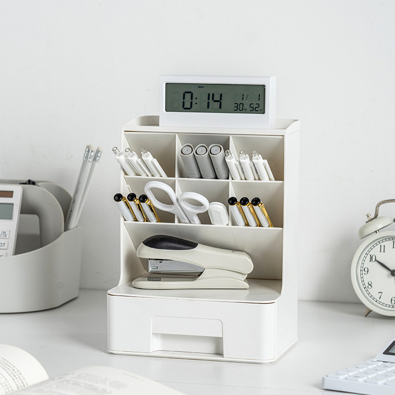 R37-950 slanting pen holder desktop storage box Stationery desk rack