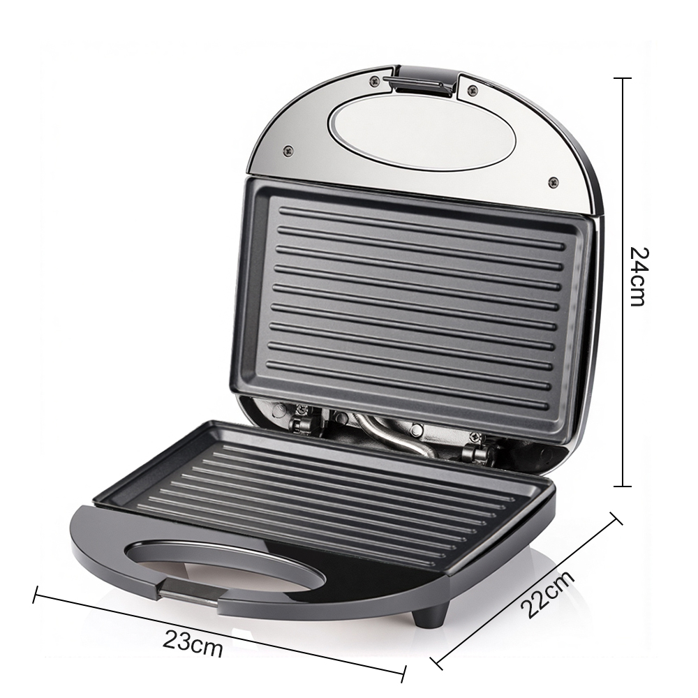 RAF European standard cross-border household double-sided breakfast machine, waffle heating machine, cake machine, sandwich machine, striped pancake machine Specification image