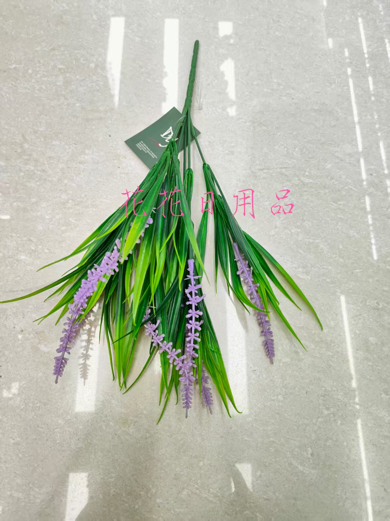 Artificial flower bonsai, single lavender decoration Specification drawing