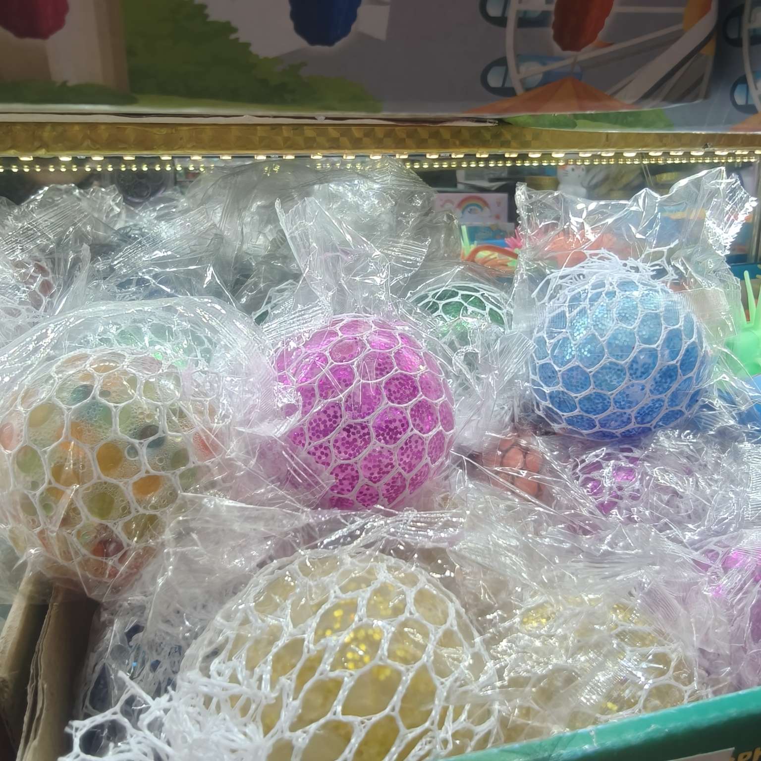 捏捏爆炸水珠多色解压玩具减压成人学生儿童解压球包装