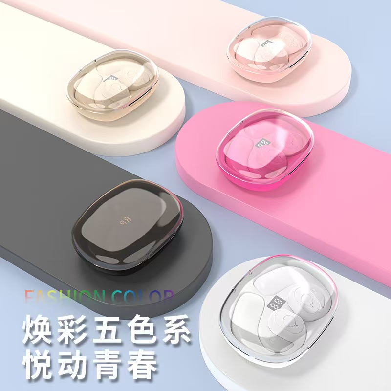 蓝牙耳机不入耳OWS挂耳式立体声数显黑科技不痛耳气传导蓝牙耳机