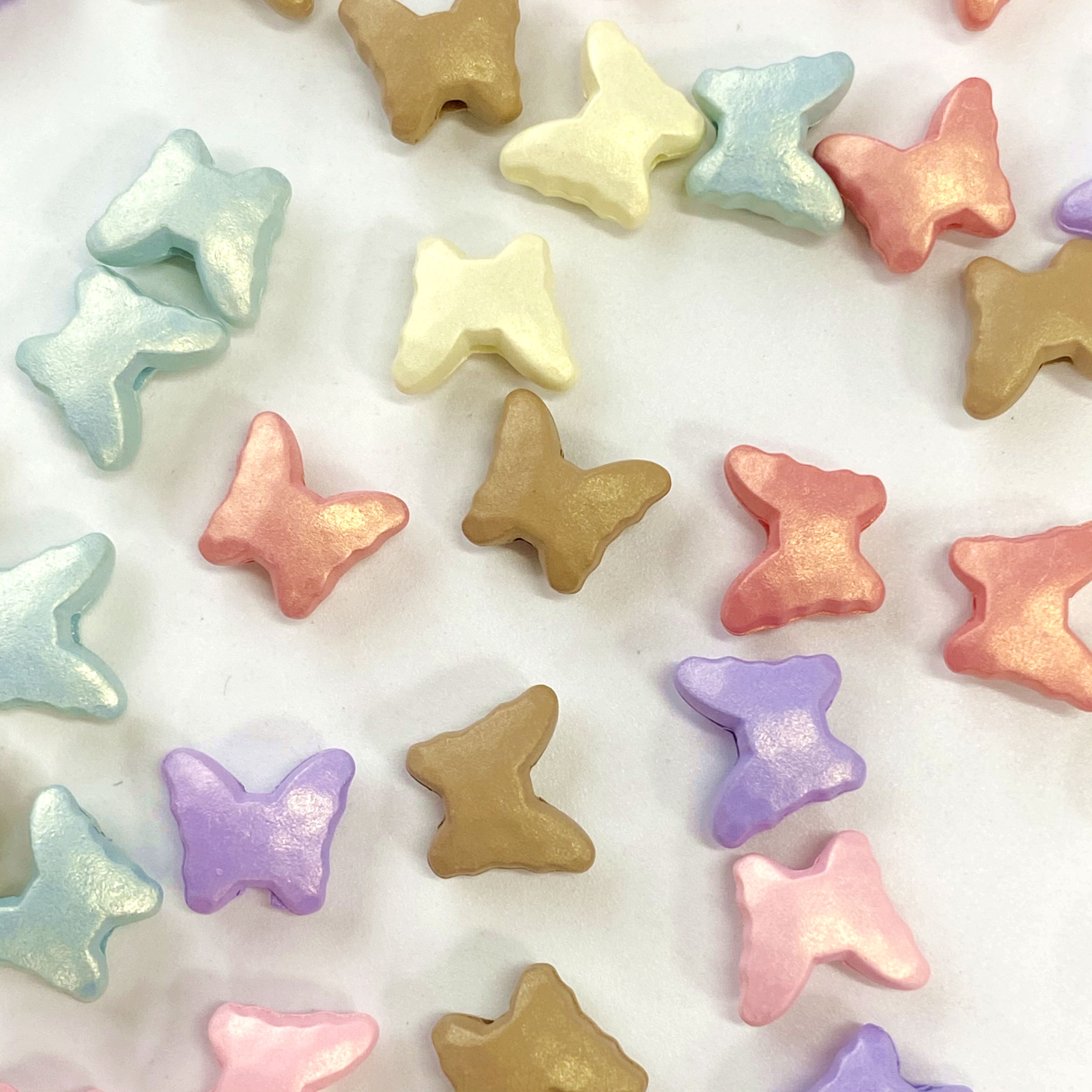 Acrylic golden magic butterfly diy/ Bracelet pendant, keychain, mobile phone pendant, accessory and jewelry making materials details Picture