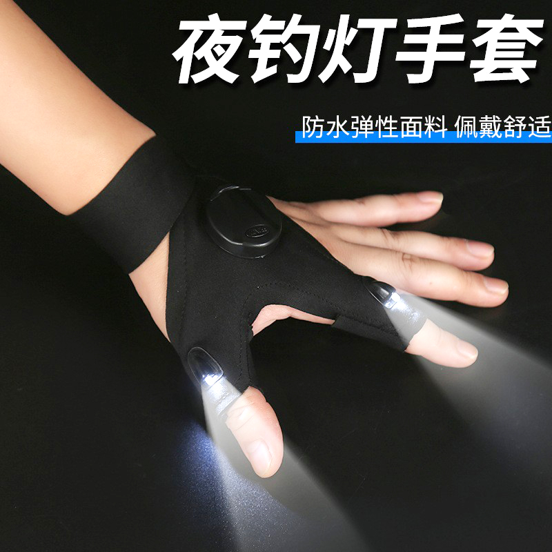 手套/男士双层加厚手套/摩托车手套/白色三箭带扣手套/一次性手套产品图
