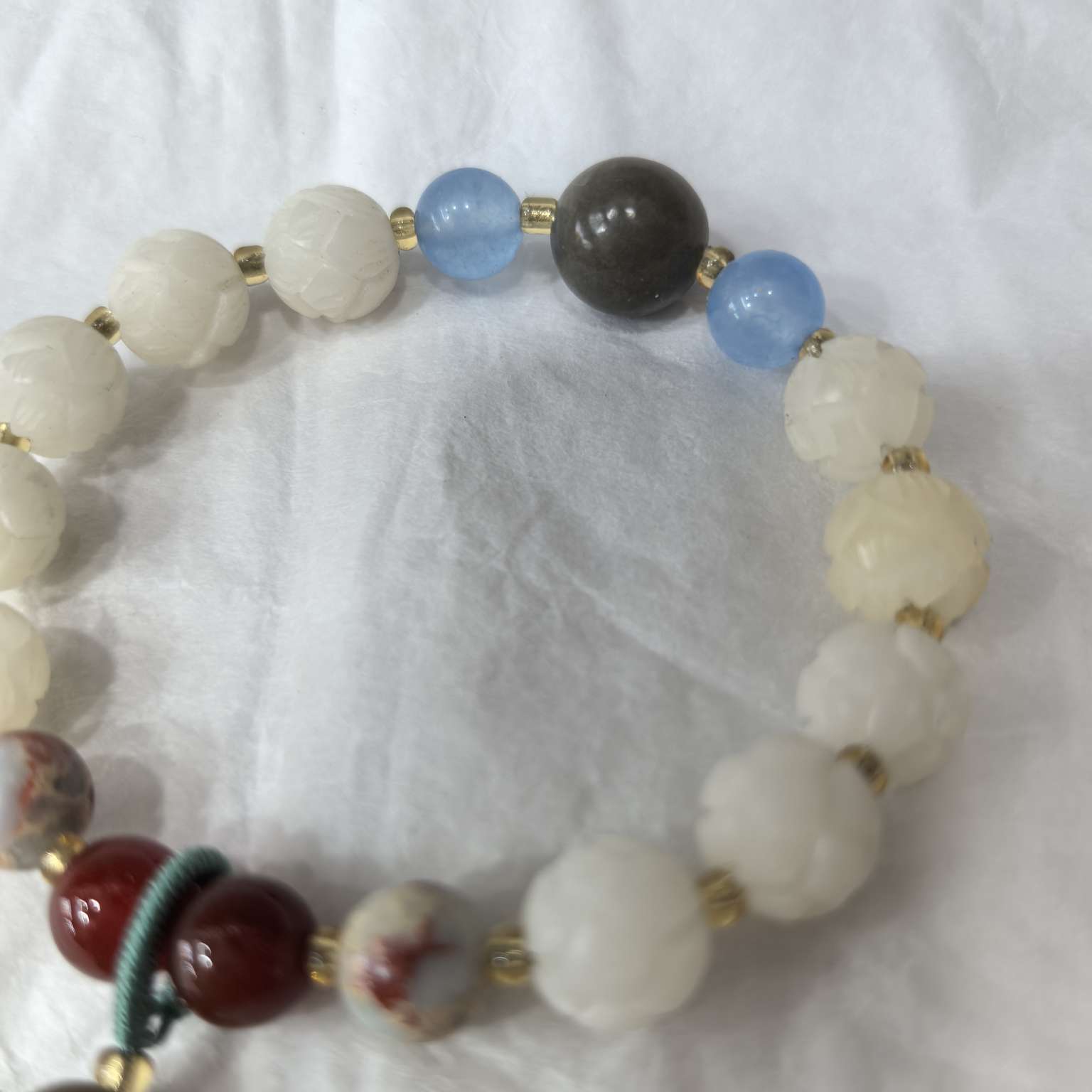 Bodhi lotus bracelet, Bodhi root Buddhist prayer beads handicraft gift Specification image